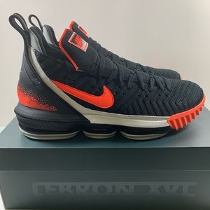 Nike LeBron 16 XVI Black Lava Sz 13. CI1521-001